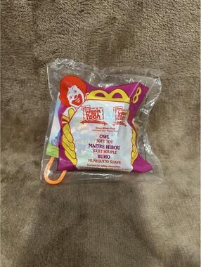 1999 Winnie The Pooh McDonald's Plush Owl Toy Keychain #8 New In Package NWT